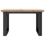 Salongbord O-Ramme 60X60X40,5 Cm Heltre Furu Og Stål