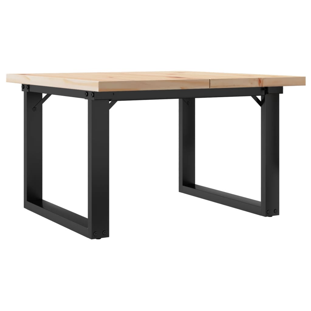 Salongbord O-Ramme 60X60X40,5 Cm Heltre Furu Og Stål