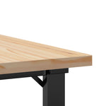 Salongbord O-Ramme 60X60X40,5 Cm Heltre Furu Og Stål