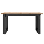 Salongbord O-Ramme 80X80X45,5 Cm Heltre Furu Og Stål