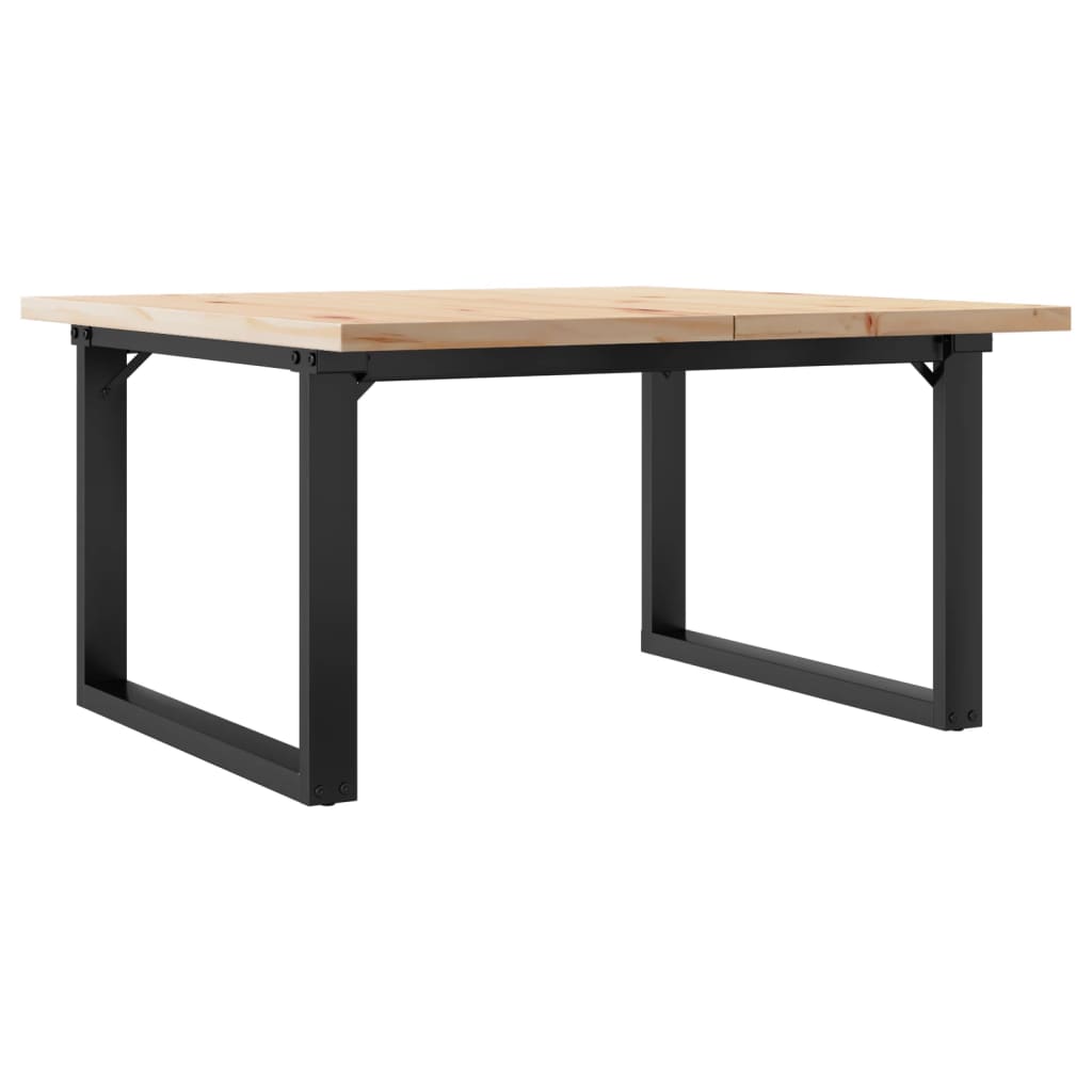 Salongbord O-Ramme 90X90X45,5 Cm Heltre Furu Og Stål