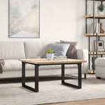 Salongbord O-Ramme 90X90X45,5 Cm Heltre Furu Og Stål