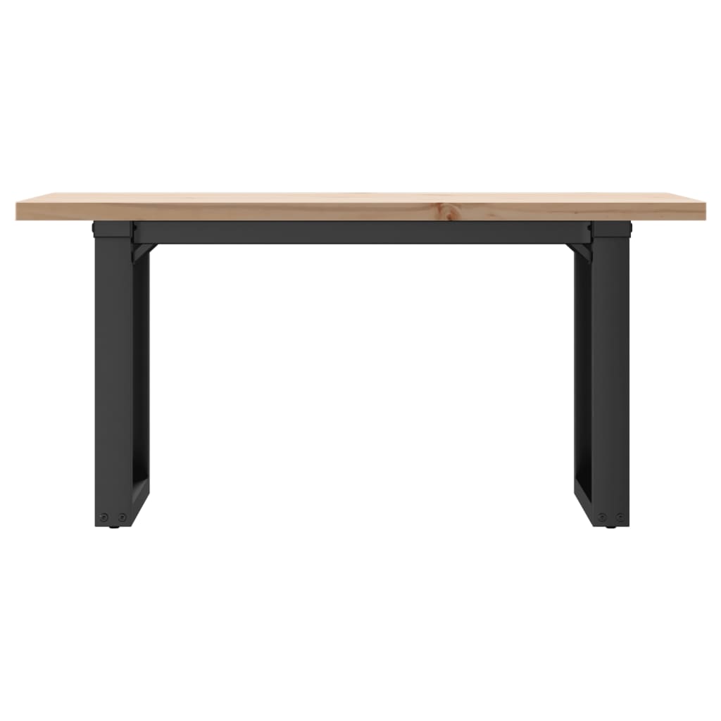 Salongbord O-Ramme 100X50X45,5 Cm Heltre Furu Og Stål