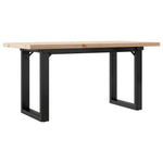Salongbord O-Ramme 100X50X45,5 Cm Heltre Furu Og Stål
