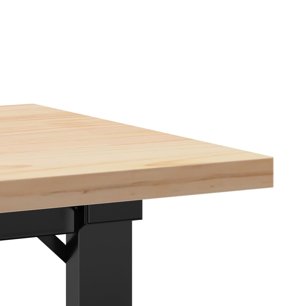 Salongbord O-Ramme 100X50X45,5 Cm Heltre Furu Og Stål