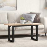 Salongbord O-Ramme 100X50X45,5 Cm Heltre Furu Og Stål