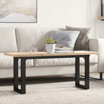 Salongbord O-Ramme 110X40X45,5 Cm Heltre Furu Og Stål