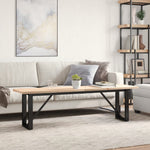 Salongbord O-Ramme 160X40X45,5 Cm Heltre Furu Og Stål