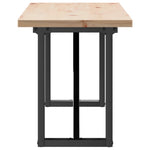 Salongbord O-Ramme 160X40X45,5 Cm Heltre Furu Og Stål