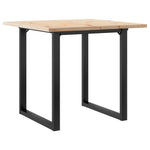 Spisebord O-Ramme 80X80X75,5 Cm Heltre Furu Og Stål