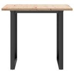 Spisebord O-Ramme 80X80X75,5 Cm Heltre Furu Og Stål