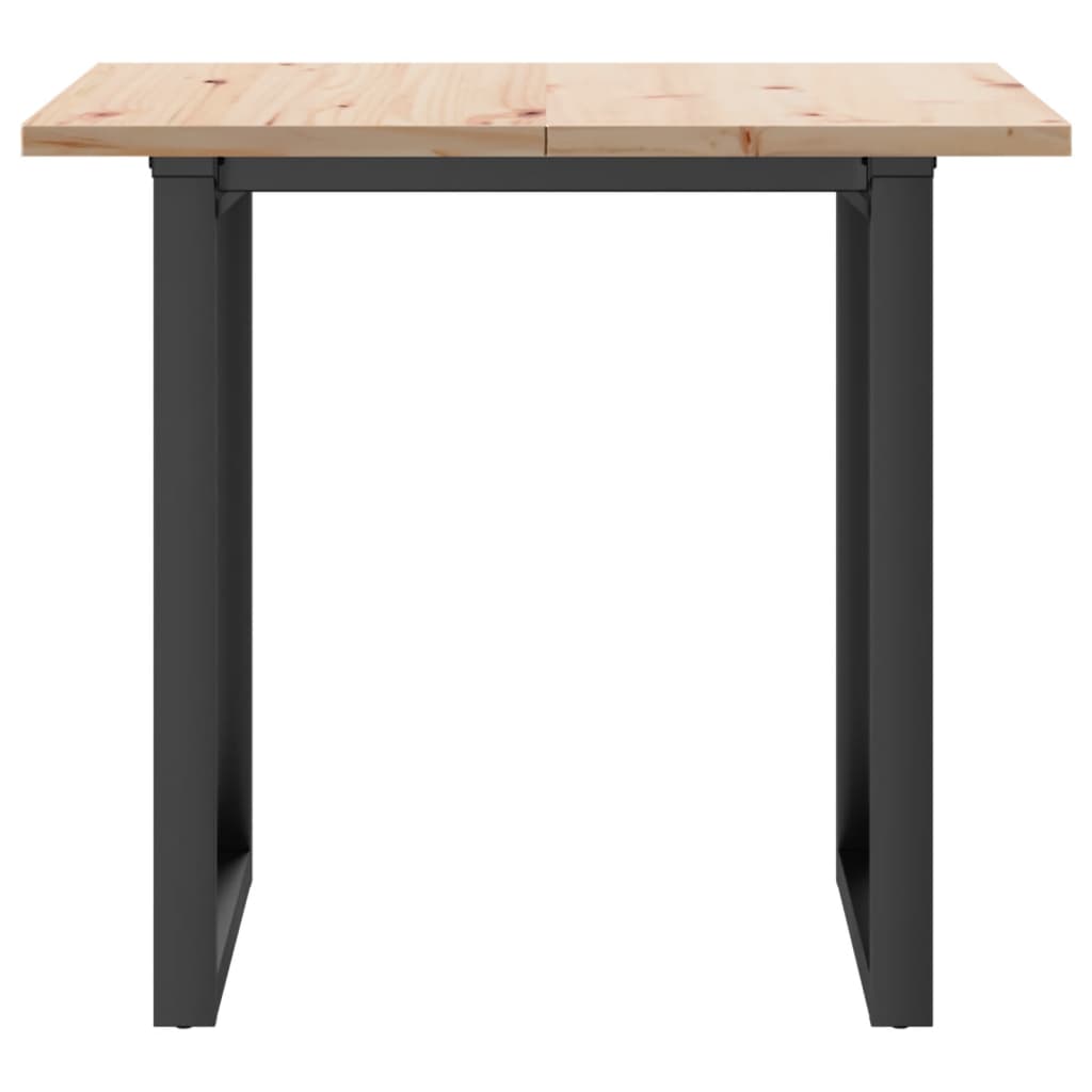 Spisebord O-Ramme 90X90X75,5 Cm Heltre Furu Og Stål