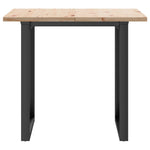 Spisebord O-Ramme 90X90X75,5 Cm Heltre Furu Og Stål