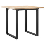 Spisebord O-Ramme 90X90X75,5 Cm Heltre Furu Og Stål