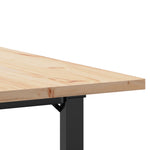 Spisebord O-Ramme 90X90X75,5 Cm Heltre Furu Og Stål