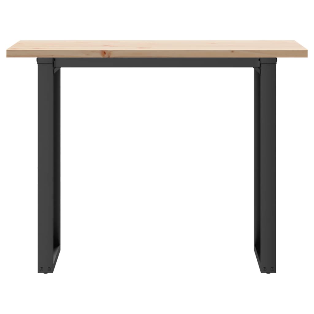 Spisebord O-Ramme 100X50X75,5 Cm Heltre Furu Og Stål