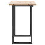 Spisebord O-Ramme 100X50X75,5 Cm Heltre Furu Og Stål