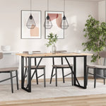 Spisebord O-Ramme 140X80X75,5 Cm Heltre Furu Og Stål
