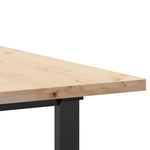 Spisebord O-Ramme 140X80X75,5 Cm Heltre Furu Og Stål