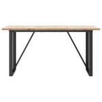 Spisebord O-Ramme 160X80X75,5 Cm Heltre Furu Og Stål