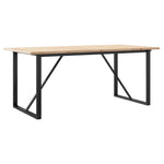 Spisebord O-Ramme 180X90X75,5 Cm Heltre Furu Og Stål