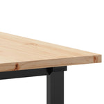 Spisebord O-Ramme 180X90X75,5 Cm Heltre Furu Og Stål
