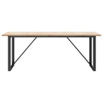 Spisebord O-Ramme 200X100X75,5 Cm Heltre Furu Og Stål