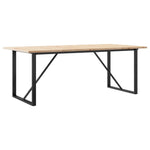 Spisebord O-Ramme 200X100X75,5 Cm Heltre Furu Og Stål