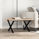 Salongbord X-Ramme 60X60X40,5 Cm Heltre Furu Og Stål