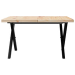 Salongbord X-Ramme 60X60X40,5 Cm Heltre Furu Og Stål