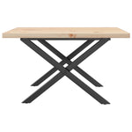 Salongbord X-Ramme 60X60X40,5 Cm Heltre Furu Og Stål