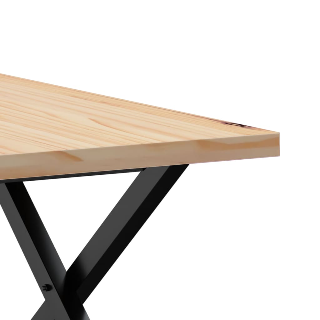 Salongbord X-Ramme 60X60X40,5 Cm Heltre Furu Og Stål