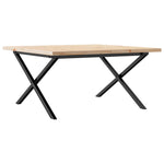 Salongbord X-Ramme 90X90X45,5 Cm Heltre Furu Og Stål