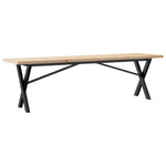 Salongbord X-Ramme 160X40X45,5 Cm Heltre Furu Og Stål