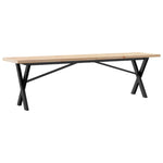 Salongbord X-Ramme 160X40X45,5 Cm Heltre Furu Og Stål