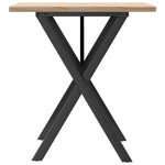 Spisebord X-Ramme 70X70X75,5 Cm Heltre Furu Og Stål