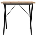 Spisebord X-Ramme 90X90X75,5 Cm Heltre Furu Og Stål