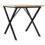 Spisebord X-Ramme 90X90X75,5 Cm Heltre Furu Og Stål