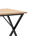 Spisebord X-Ramme 90X90X75,5 Cm Heltre Furu Og Stål