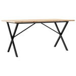 Spisebord X-Ramme 140X80X75,5 Cm Heltre Furu Og Stål