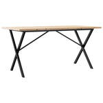 Spisebord X-Ramme 140X80X75,5 Cm Heltre Furu Og Stål