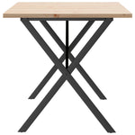 Spisebord X-Ramme 160X80X75,5 Cm Heltre Furu Og Stål