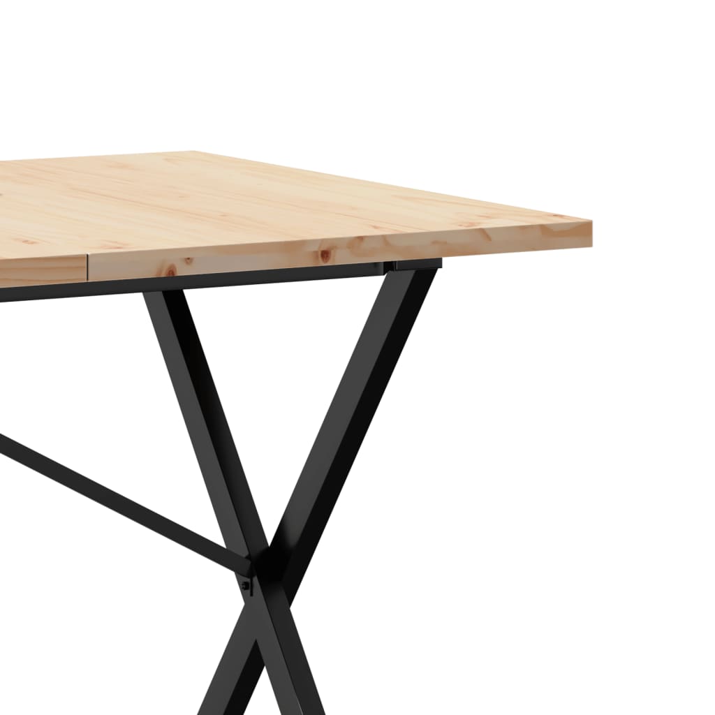 Spisebord X-Ramme 160X80X75,5 Cm Heltre Furu Og Stål