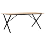 Spisebord X-Ramme 180X90X75,5 Cm Heltre Furu Og Stål