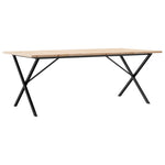 Spisebord X-Ramme 200X100X75,5 Cm Heltre Furu Og Stål