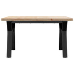 Salongbord Y-Ramme 80X80X45,5 Cm Heltre Furu Og Stål