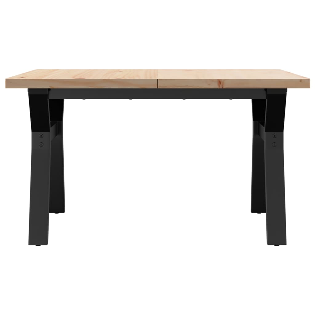 Salongbord Y-Ramme 80X80X45,5 Cm Heltre Furu Og Stål