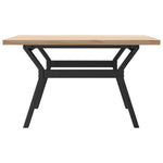 Salongbord Y-Ramme 80X80X45,5 Cm Heltre Furu Og Stål