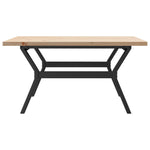 Salongbord Y-Ramme 90X90X45,5 Cm Heltre Furu Og Stål