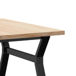 Salongbord Y-Ramme 90X90X45,5 Cm Heltre Furu Og Stål